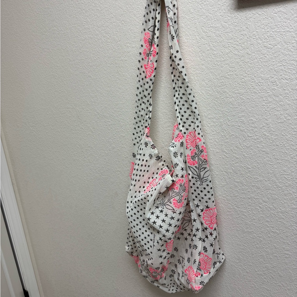 Free people tote bag Floral Pink and White - Picture 1 of 1